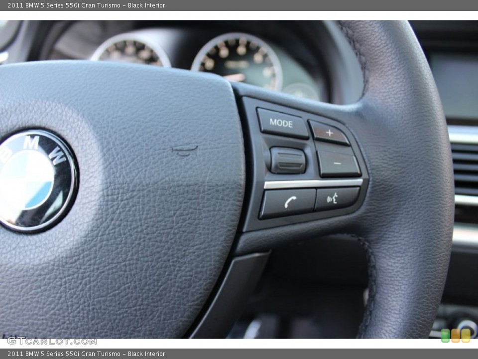 Black Interior Controls for the 2011 BMW 5 Series 550i Gran Turismo #56318361