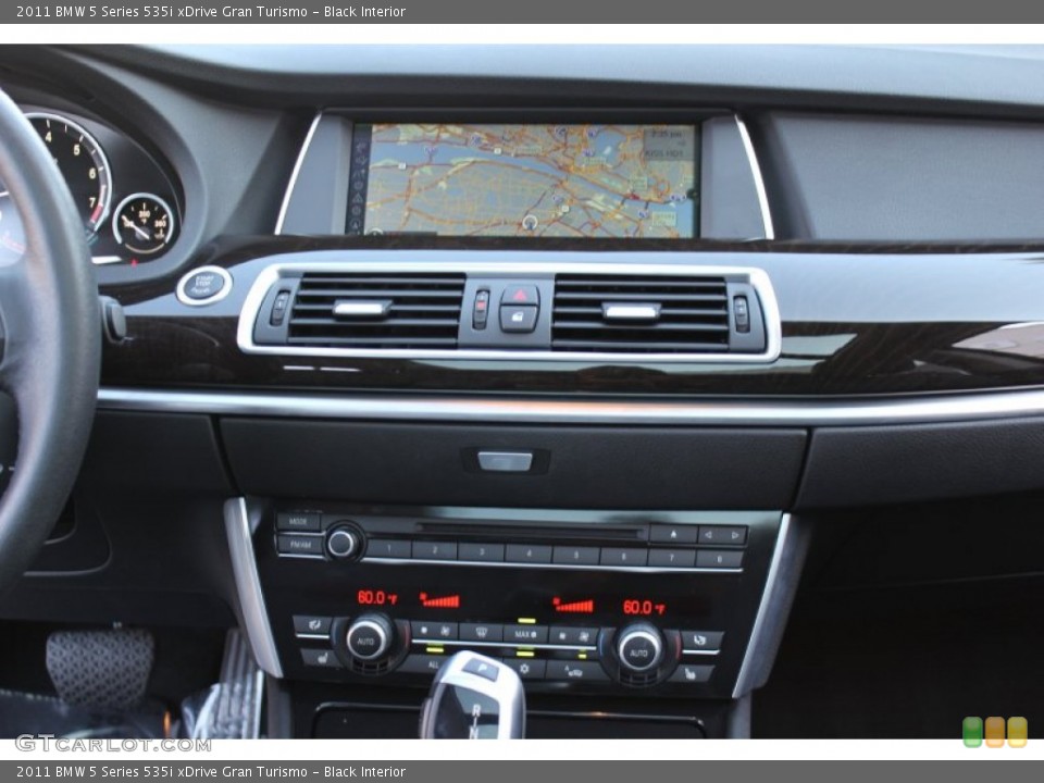 Black Interior Navigation for the 2011 BMW 5 Series 535i xDrive Gran Turismo #56318973