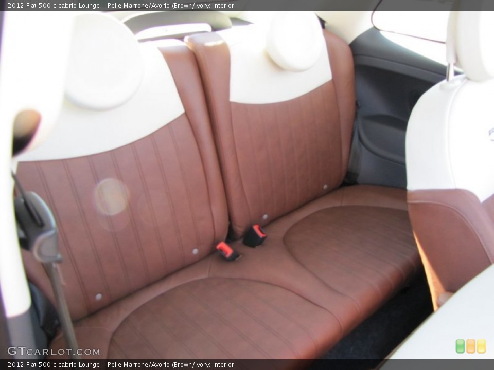 Pelle Marrone/Avorio (Brown/Ivory) Interior Photo for the 2012 Fiat 500 c cabrio Lounge #56319582