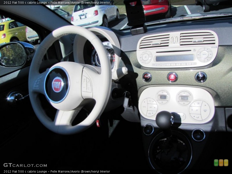 Pelle Marrone/Avorio (Brown/Ivory) Interior Dashboard for the 2012 Fiat 500 c cabrio Lounge #56319612