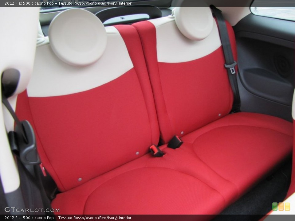 Tessuto Rosso/Avorio (Red/Ivory) Interior Photo for the 2012 Fiat 500 c cabrio Pop #56319837