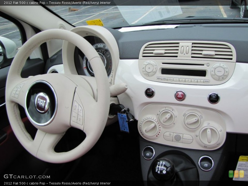 Tessuto Rosso/Avorio (Red/Ivory) Interior Dashboard for the 2012 Fiat 500 c cabrio Pop #56319864
