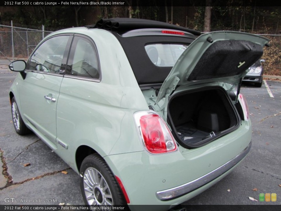 Pelle Nera/Nera (Black/Black) Interior Trunk for the 2012 Fiat 500 c cabrio Lounge #56319957