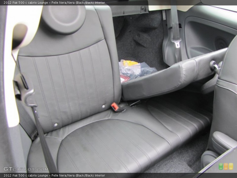 Pelle Nera/Nera (Black/Black) Interior Photo for the 2012 Fiat 500 c cabrio Lounge #56319966