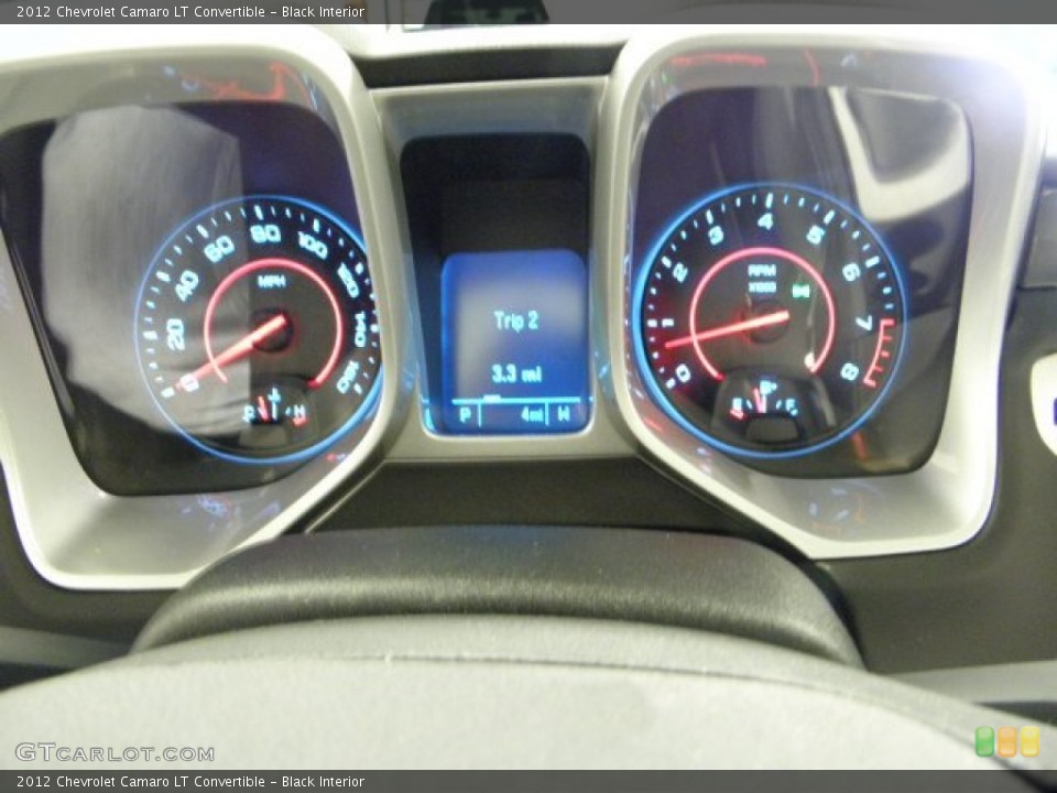 Black Interior Gauges for the 2012 Chevrolet Camaro LT Convertible #56320029