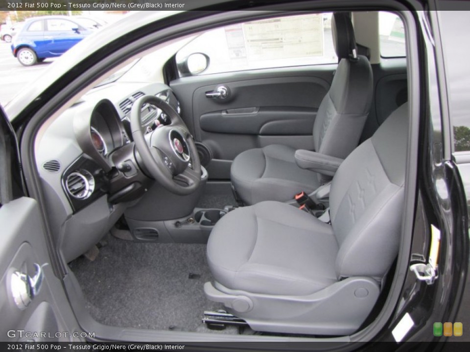 Tessuto Grigio/Nero (Grey/Black) Interior Photo for the 2012 Fiat 500 Pop #56320071