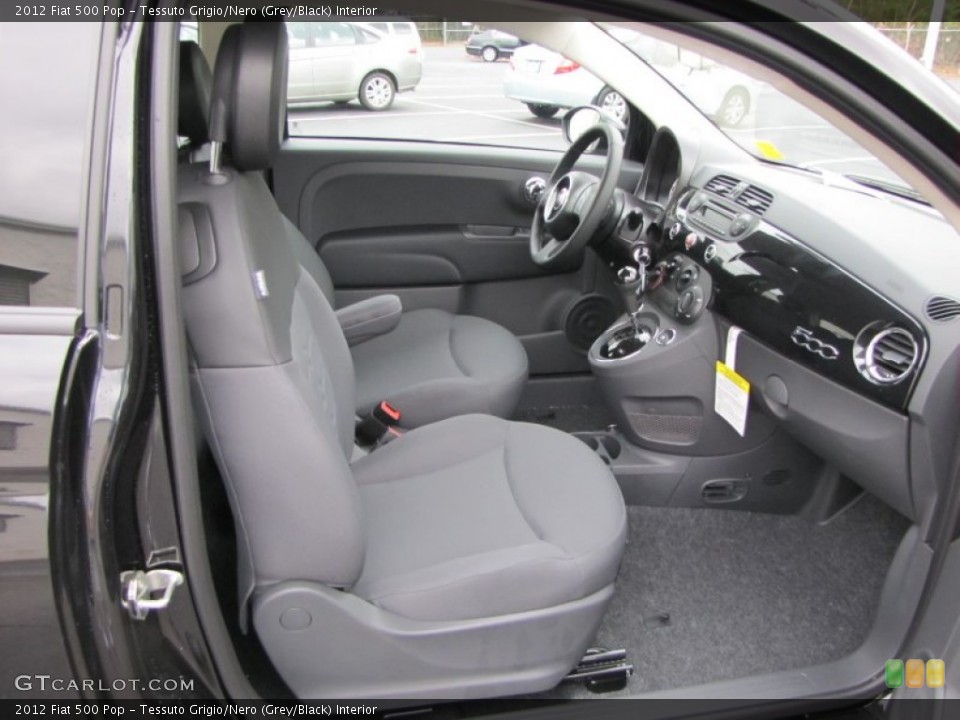 Tessuto Grigio/Nero (Grey/Black) Interior Photo for the 2012 Fiat 500 Pop #56320098