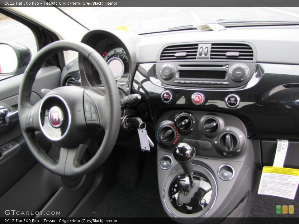 Tessuto Grigio/Nero (Grey/Black) Interior Dashboard for the 2012 Fiat 500 Pop #56320107