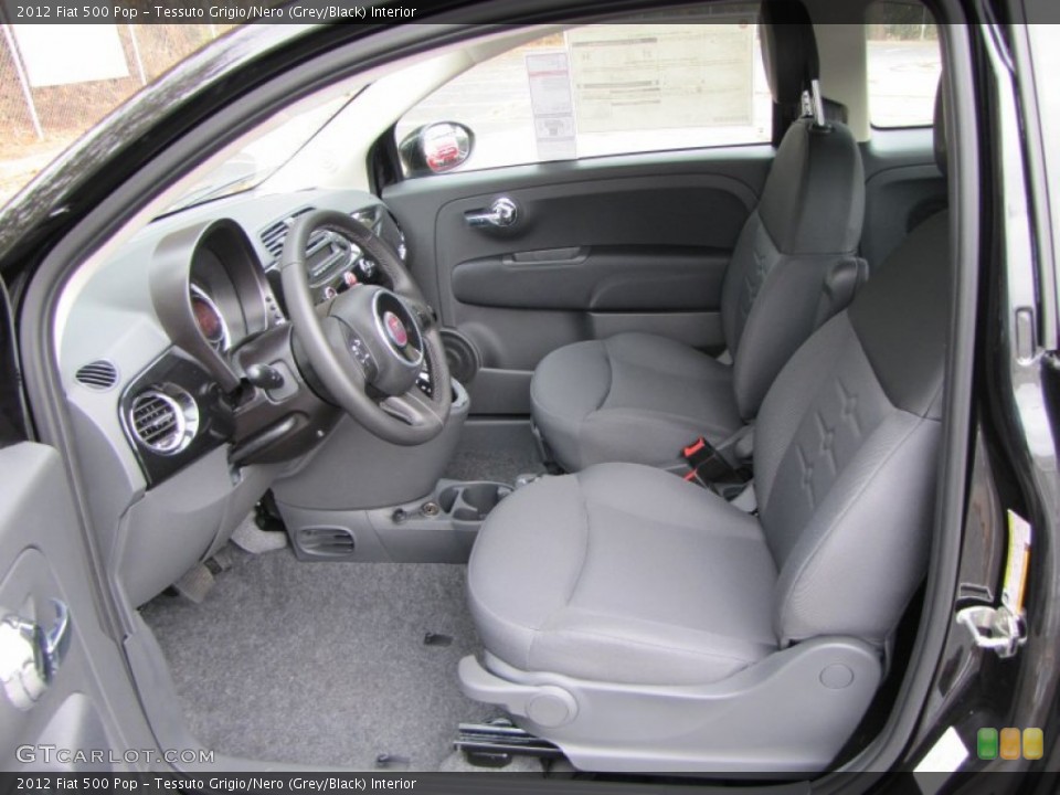 Tessuto Grigio/Nero (Grey/Black) Interior Photo for the 2012 Fiat 500 Pop #56320179