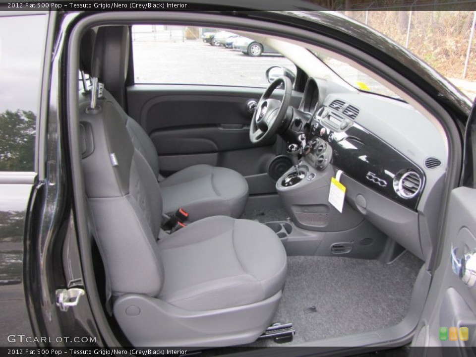 Tessuto Grigio/Nero (Grey/Black) Interior Photo for the 2012 Fiat 500 Pop #56320206