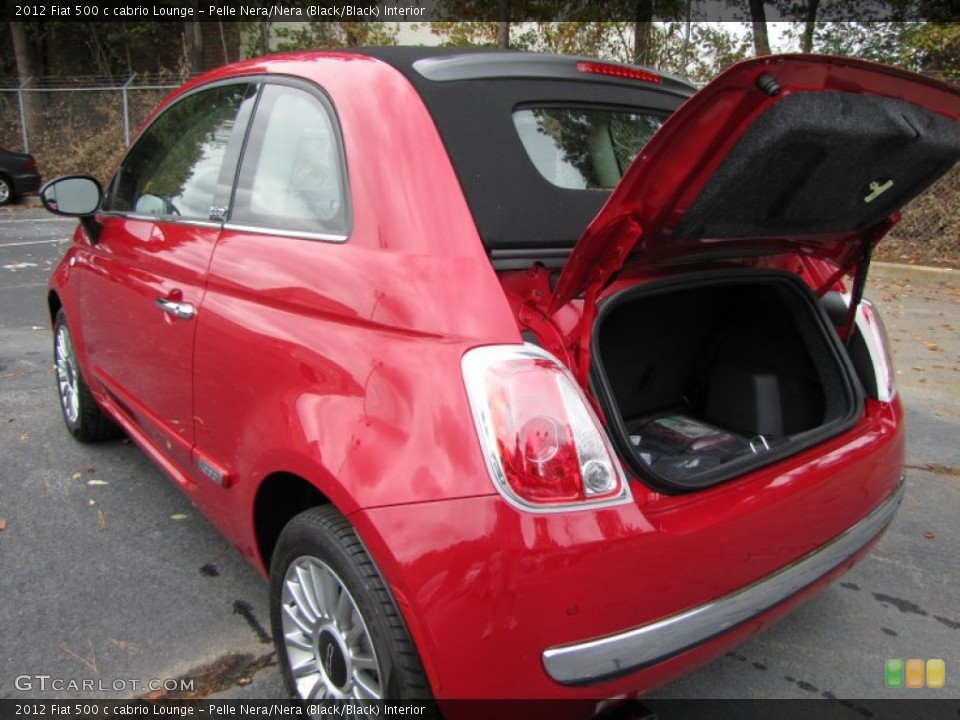 Pelle Nera/Nera (Black/Black) Interior Trunk for the 2012 Fiat 500 c cabrio Lounge #56320321