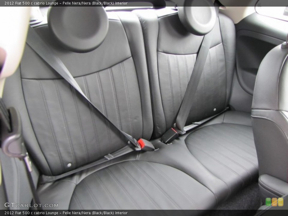 Pelle Nera/Nera (Black/Black) Interior Photo for the 2012 Fiat 500 c cabrio Lounge #56320341