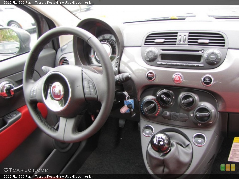 Tessuto Rosso/Nero (Red/Black) Interior Dashboard for the 2012 Fiat 500 Pop #56320593