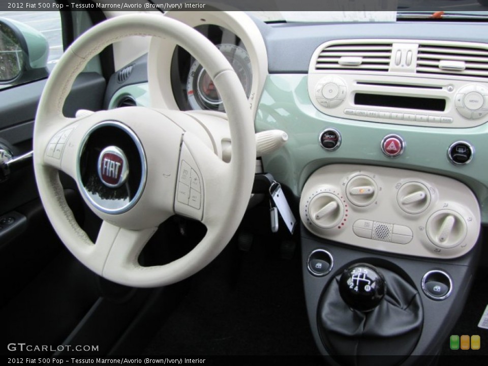 Tessuto Marrone/Avorio (Brown/Ivory) Interior Dashboard for the 2012 Fiat 500 Pop #56320699