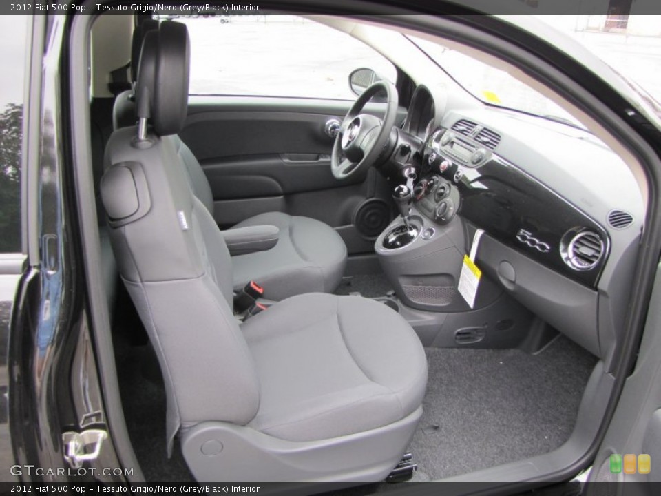 Tessuto Grigio/Nero (Grey/Black) Interior Photo for the 2012 Fiat 500 Pop #56320812