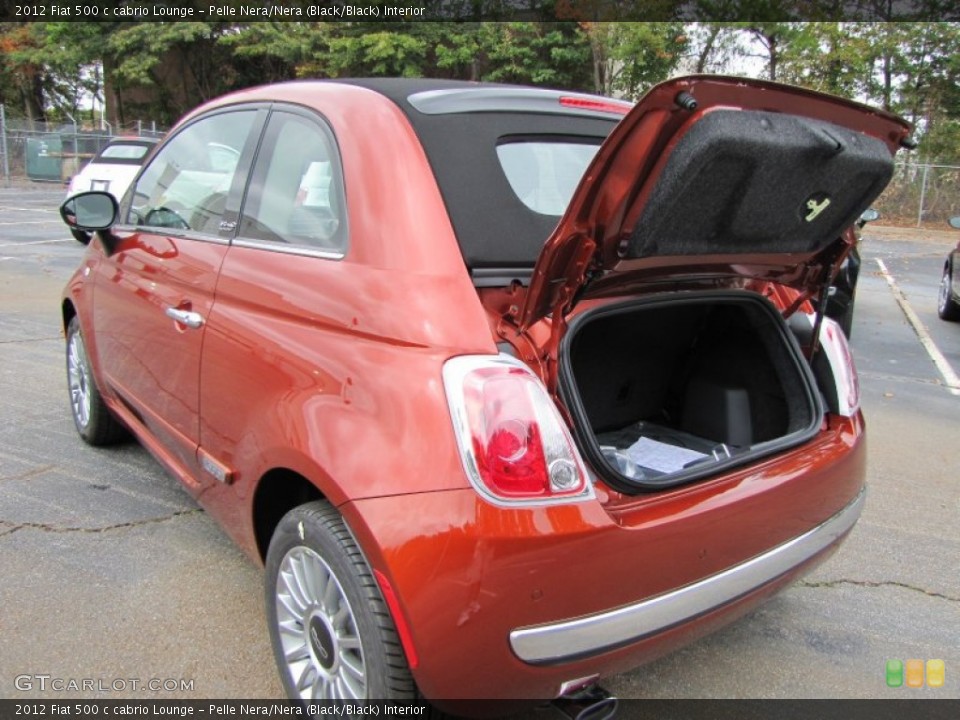 Pelle Nera/Nera (Black/Black) Interior Trunk for the 2012 Fiat 500 c cabrio Lounge #56320912