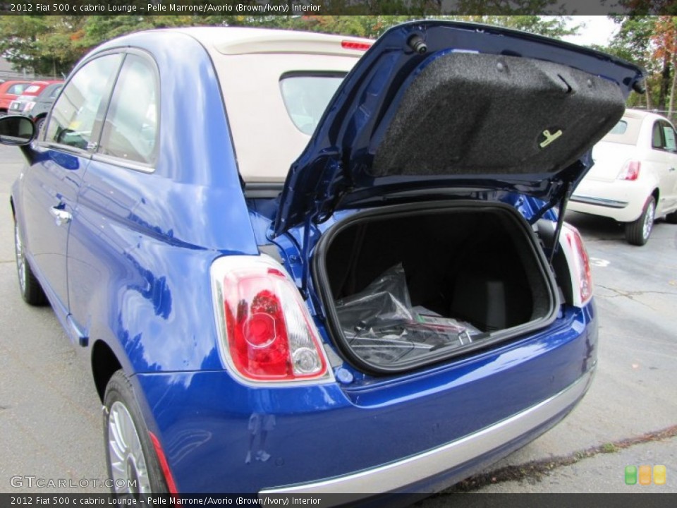 Pelle Marrone/Avorio (Brown/Ivory) Interior Trunk for the 2012 Fiat 500 c cabrio Lounge #56321314