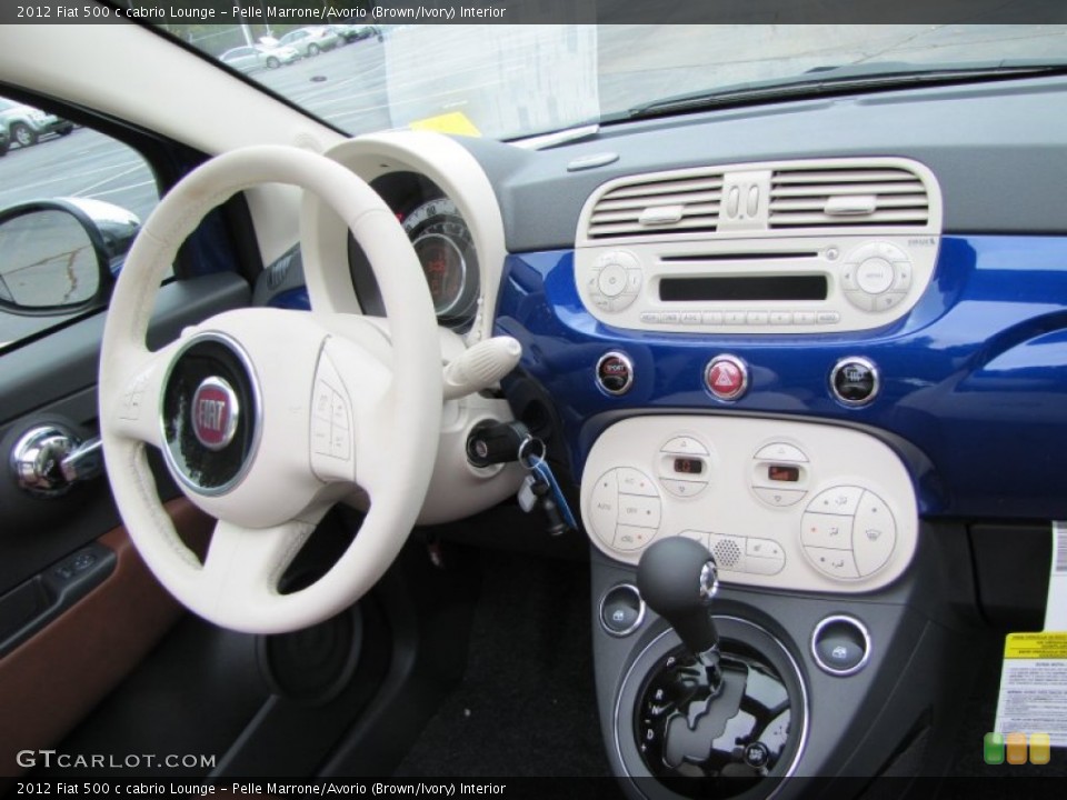 Pelle Marrone/Avorio (Brown/Ivory) Interior Dashboard for the 2012 Fiat 500 c cabrio Lounge #56321344