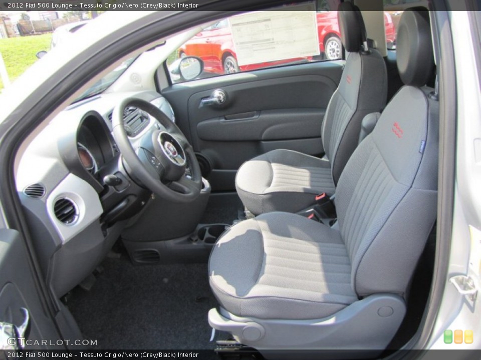 Tessuto Grigio/Nero (Grey/Black) Interior Photo for the 2012 Fiat 500 Lounge #56321427