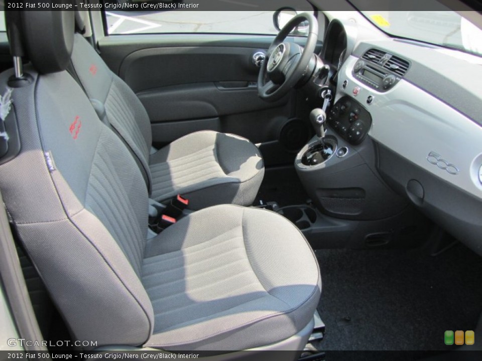 Tessuto Grigio/Nero (Grey/Black) Interior Photo for the 2012 Fiat 500 Lounge #56321452
