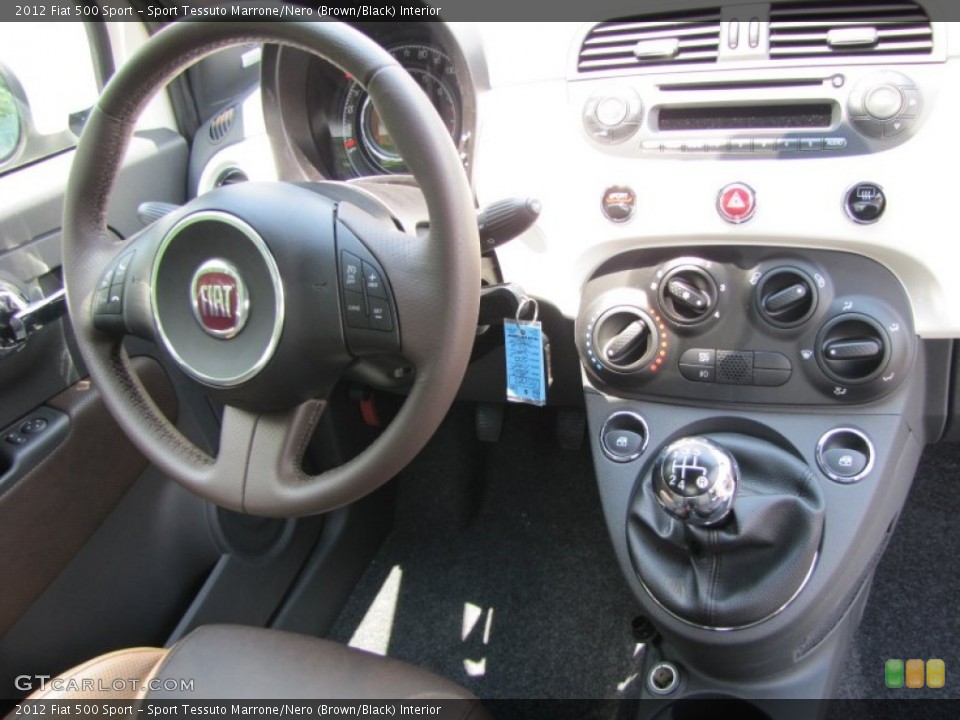Sport Tessuto Marrone/Nero (Brown/Black) Interior Dashboard for the 2012 Fiat 500 Sport #56321566