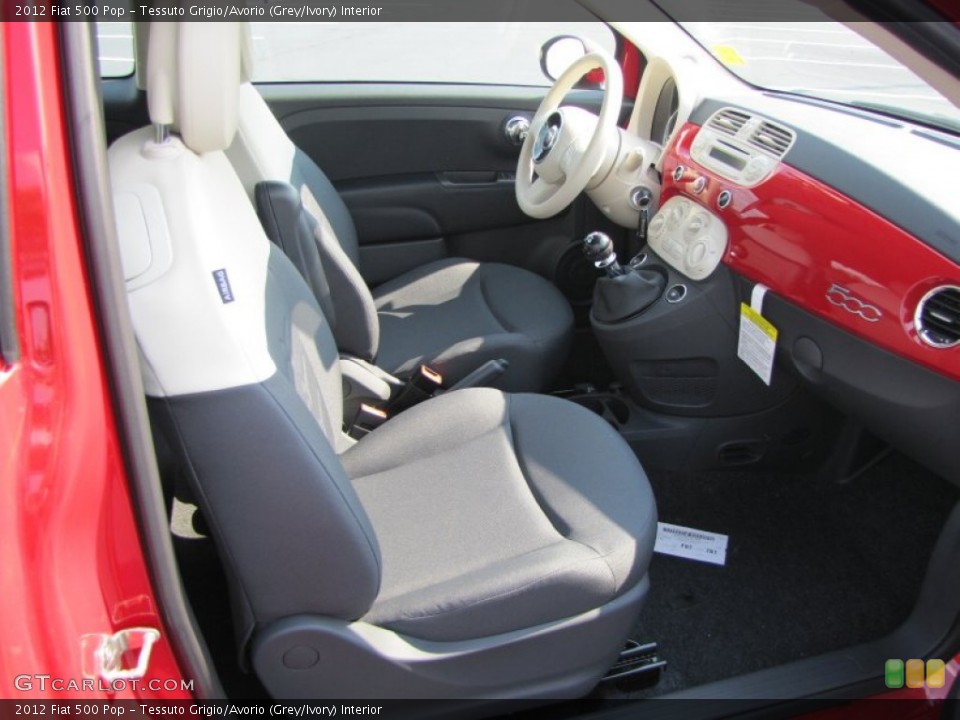 Tessuto Grigio/Avorio (Grey/Ivory) Interior Photo for the 2012 Fiat 500 Pop #56321806