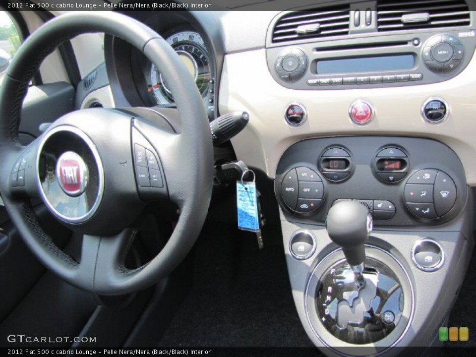 Pelle Nera/Nera (Black/Black) Interior Dashboard for the 2012 Fiat 500 c cabrio Lounge #56322085