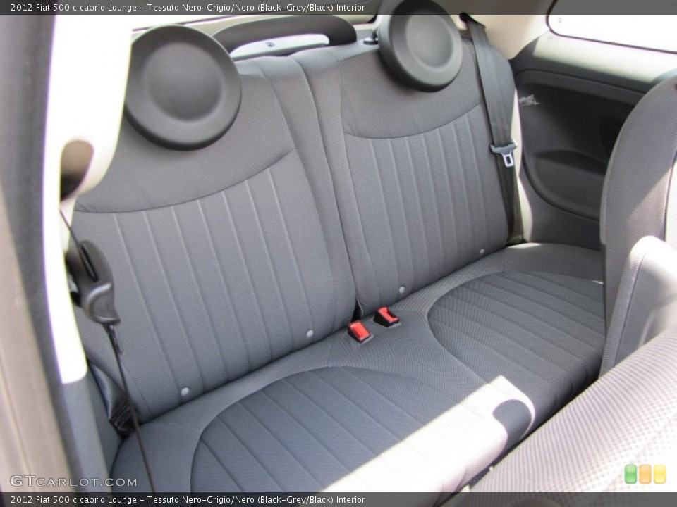 Tessuto Nero-Grigio/Nero (Black-Grey/Black) Interior Photo for the 2012 Fiat 500 c cabrio Lounge #56322163
