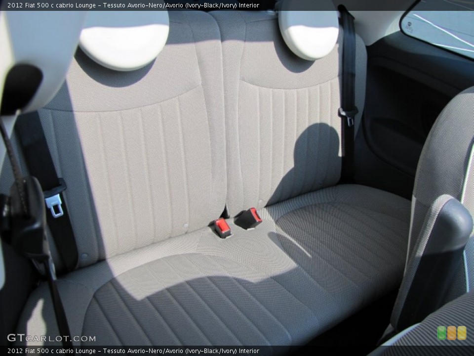 Tessuto Avorio-Nero/Avorio (Ivory-Black/Ivory) Interior Photo for the 2012 Fiat 500 c cabrio Lounge #56322310