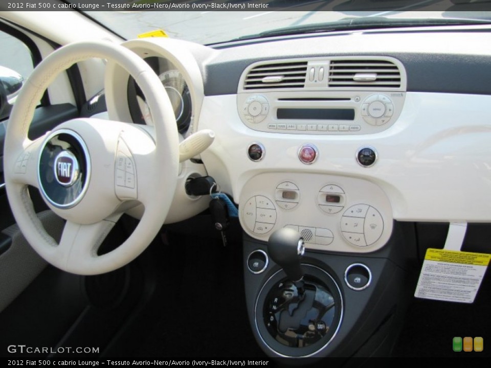 Tessuto Avorio-Nero/Avorio (Ivory-Black/Ivory) Interior Dashboard for the 2012 Fiat 500 c cabrio Lounge #56322328
