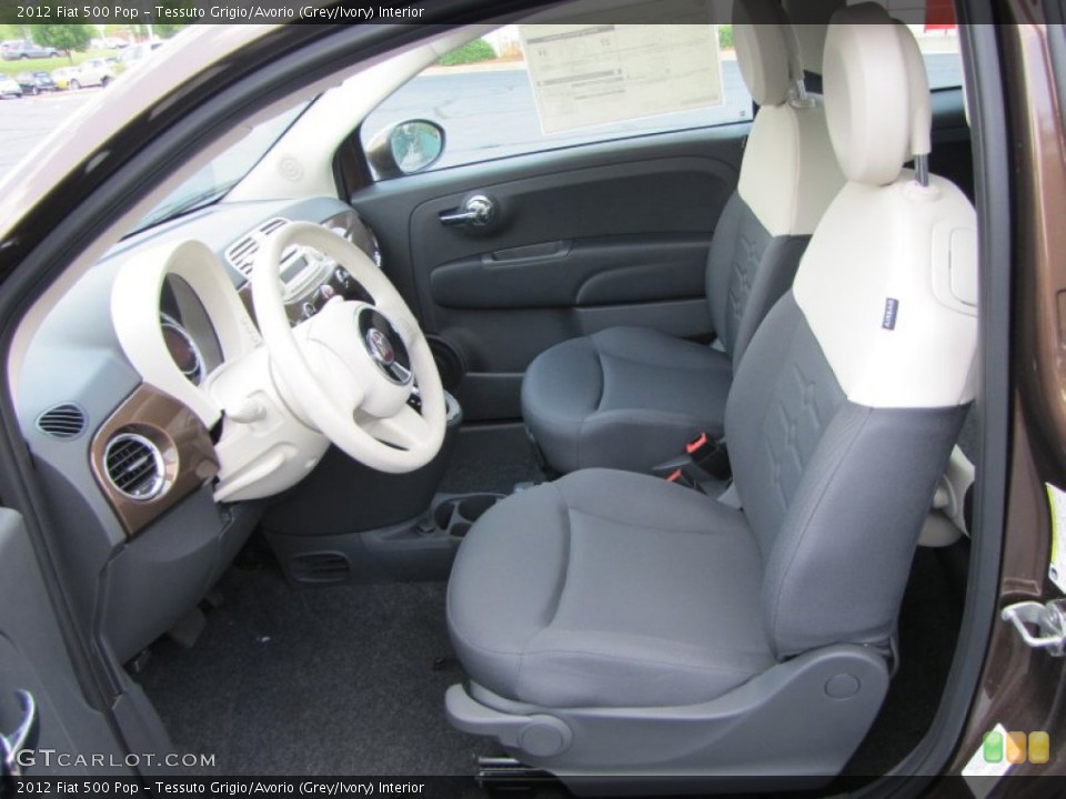 Tessuto Grigio/Avorio (Grey/Ivory) Interior Photo for the 2012 Fiat 500 Pop #56322410