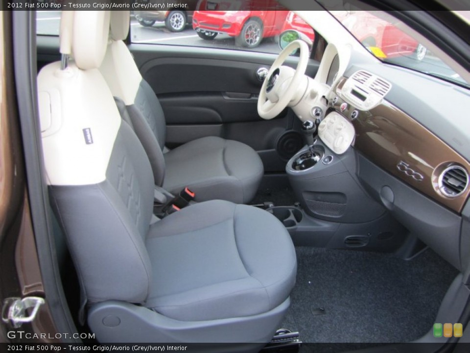 Tessuto Grigio/Avorio (Grey/Ivory) Interior Photo for the 2012 Fiat 500 Pop #56322438