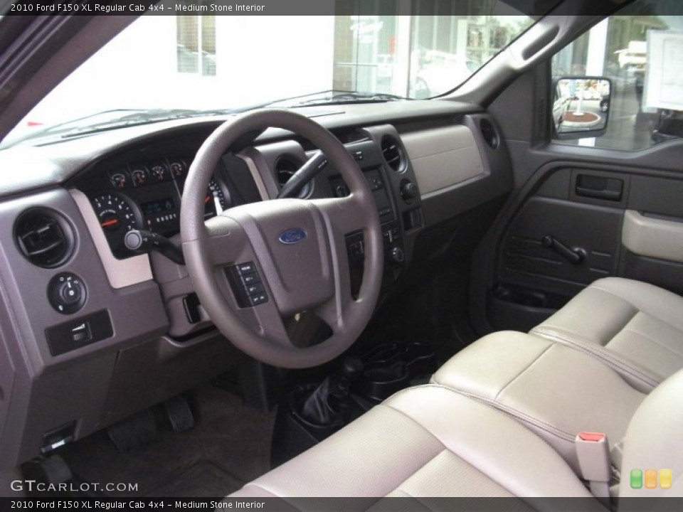 Medium Stone Interior Prime Interior for the 2010 Ford F150 XL Regular Cab 4x4 #56322481