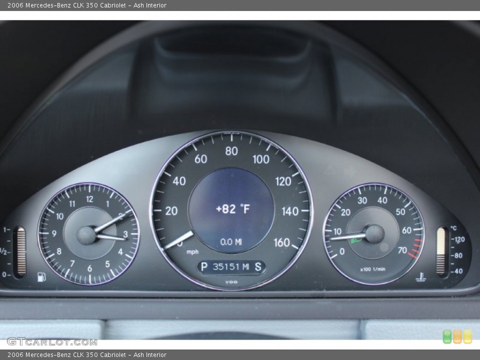 Ash Interior Gauges for the 2006 Mercedes-Benz CLK 350 Cabriolet #56322550