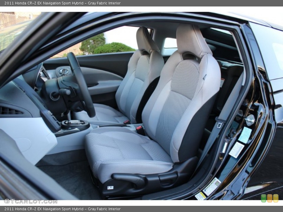 Gray Fabric Interior Photo for the 2011 Honda CR-Z EX Navigation Sport Hybrid #56322799