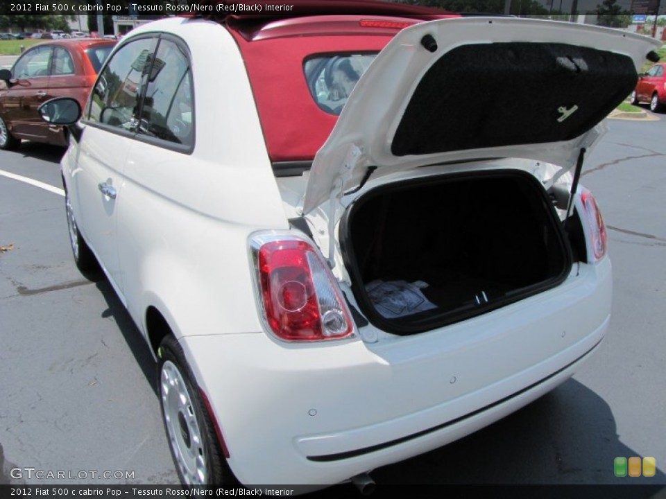 Tessuto Rosso/Nero (Red/Black) Interior Trunk for the 2012 Fiat 500 c cabrio Pop #56322802