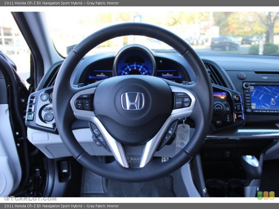 Gray Fabric Interior Steering Wheel for the 2011 Honda CR-Z EX Navigation Sport Hybrid #56322814