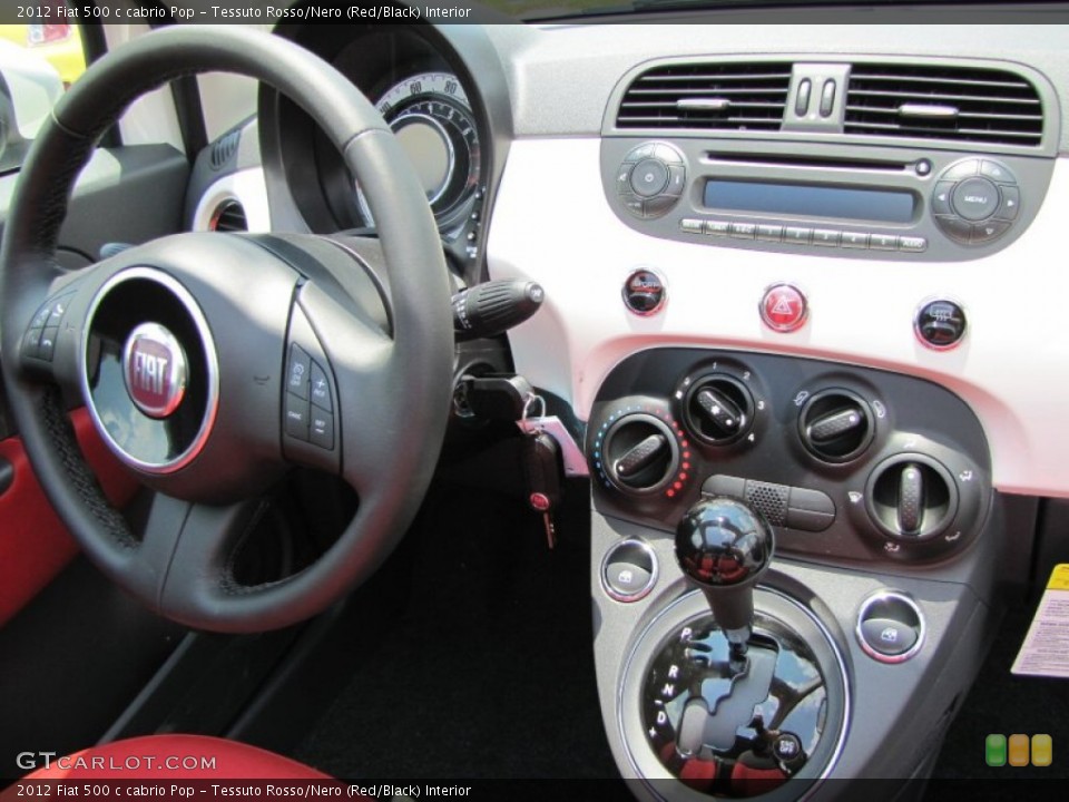 Tessuto Rosso/Nero (Red/Black) Interior Dashboard for the 2012 Fiat 500 c cabrio Pop #56322838