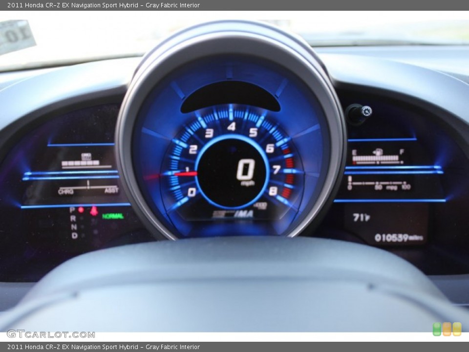 Gray Fabric Interior Gauges for the 2011 Honda CR-Z EX Navigation Sport Hybrid #56322841