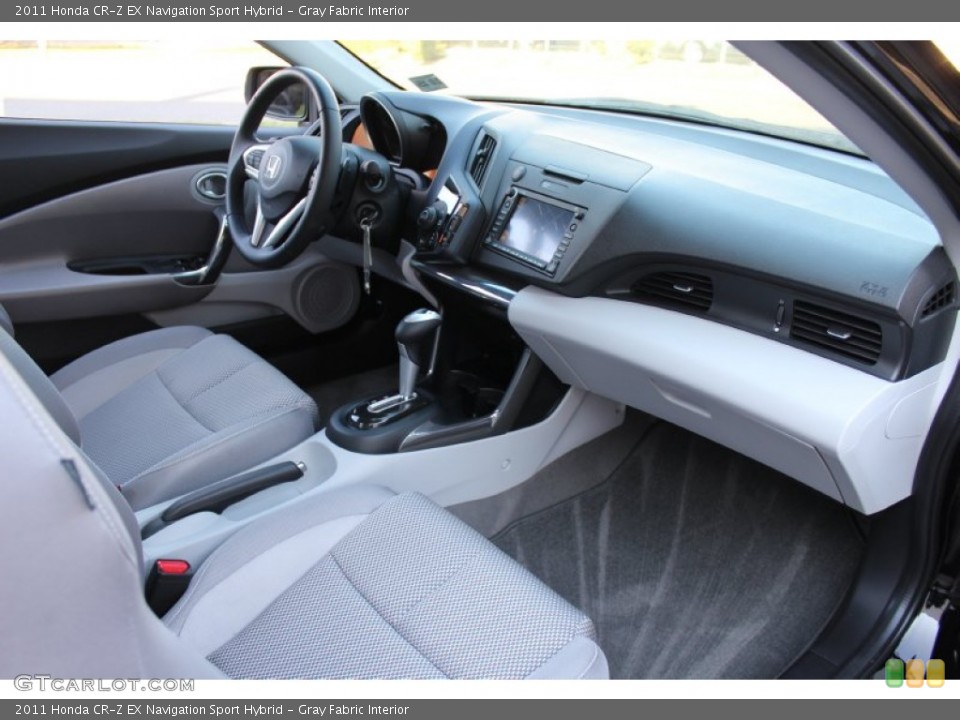 Gray Fabric Interior Dashboard for the 2011 Honda CR-Z EX Navigation Sport Hybrid #56322895