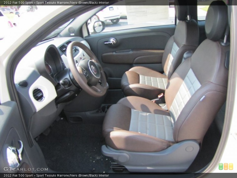 Sport Tessuto Marrone/Nero (Brown/Black) Interior Photo for the 2012 Fiat 500 Sport #56322922