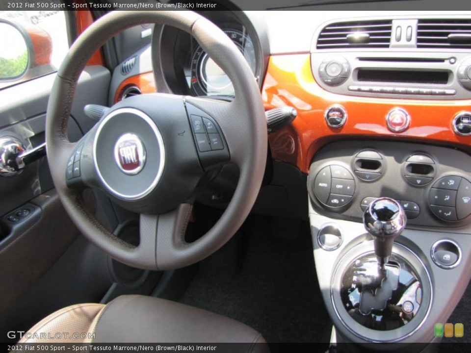 Sport Tessuto Marrone/Nero (Brown/Black) Interior Dashboard for the 2012 Fiat 500 Sport #56323063