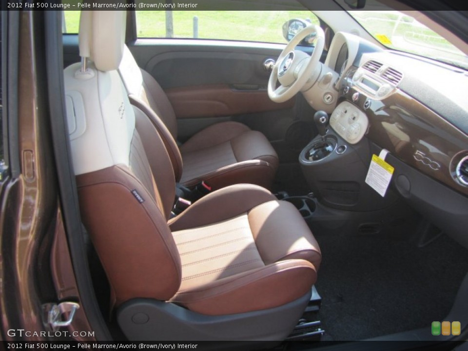 Pelle Marrone/Avorio (Brown/Ivory) Interior Photo for the 2012 Fiat 500 Lounge #56323177