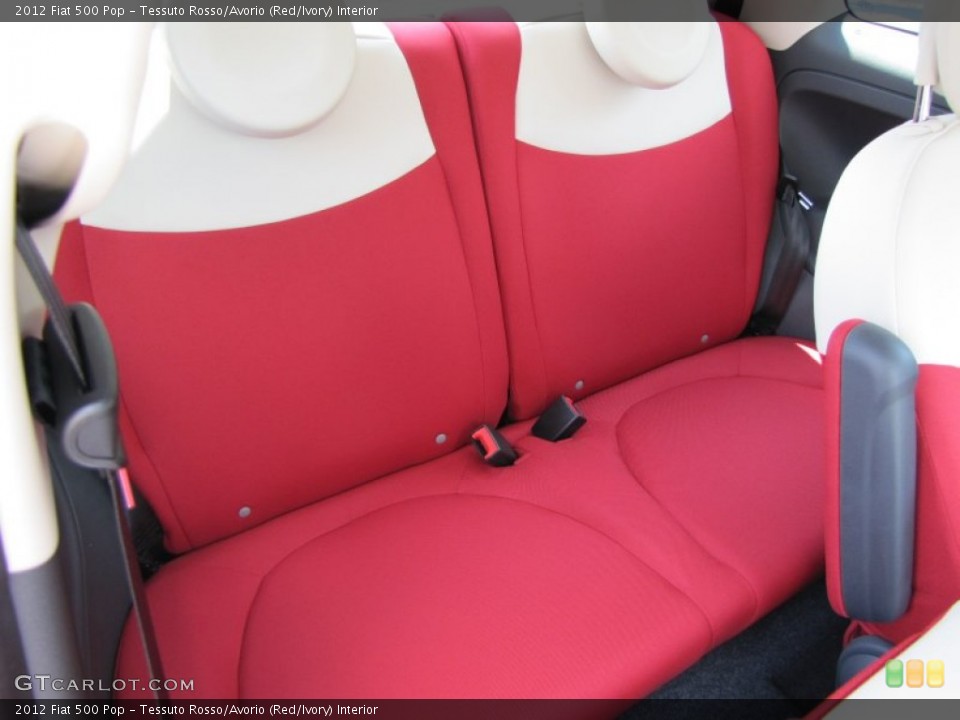 Tessuto Rosso/Avorio (Red/Ivory) Interior Photo for the 2012 Fiat 500 Pop #56323291