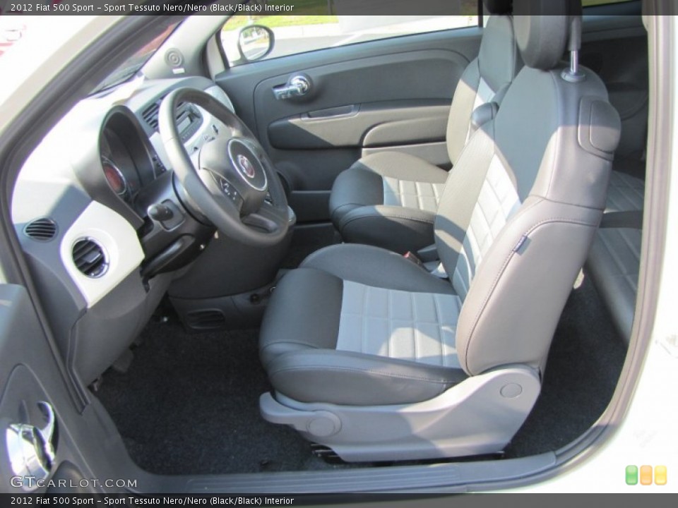 Sport Tessuto Nero/Nero (Black/Black) Interior Photo for the 2012 Fiat 500 Sport #56323373