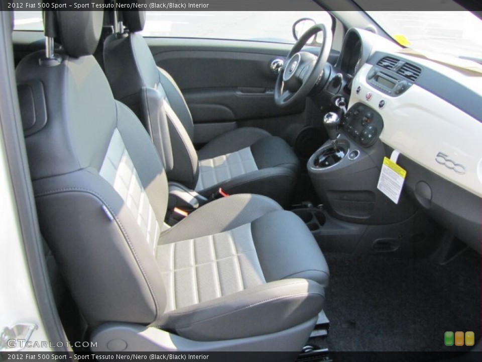 Sport Tessuto Nero/Nero (Black/Black) Interior Photo for the 2012 Fiat 500 Sport #56323412