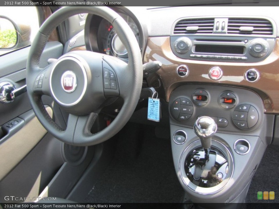Sport Tessuto Nero/Nero (Black/Black) Interior Dashboard for the 2012 Fiat 500 Sport #56323535