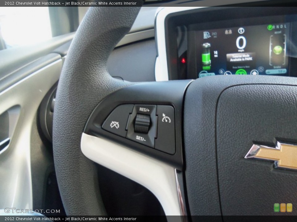 Jet Black/Ceramic White Accents Interior Controls for the 2012 Chevrolet Volt Hatchback #56323634
