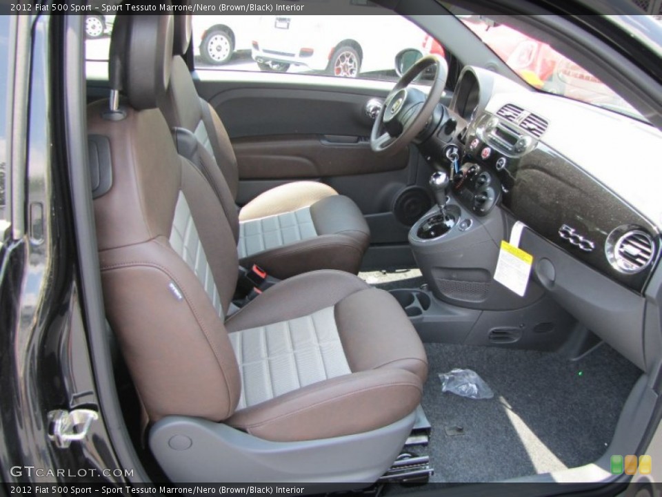 Sport Tessuto Marrone/Nero (Brown/Black) Interior Photo for the 2012 Fiat 500 Sport #56323640