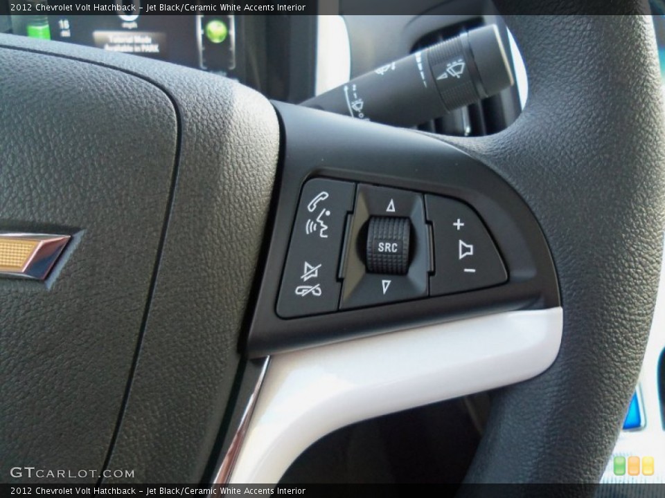 Jet Black/Ceramic White Accents Interior Controls for the 2012 Chevrolet Volt Hatchback #56323643